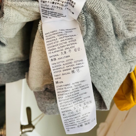 Levi's Grey hoodie with nylon details L - Picture 7 of 7